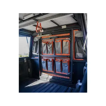 Sacs en toile coté porte hardtop camper Alu-Cab